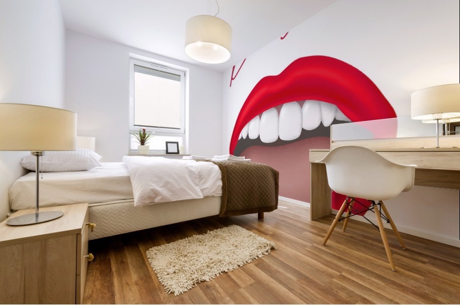 Kiss51A Mural print