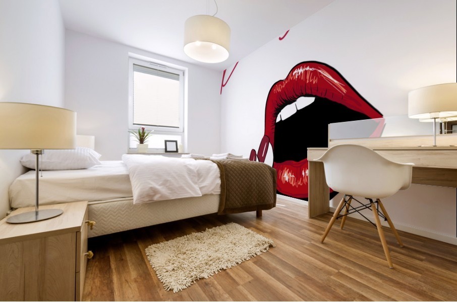 Kiss55A Mural print