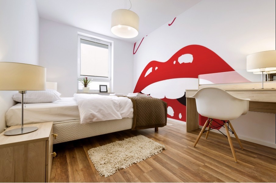 Kiss61A Mural print