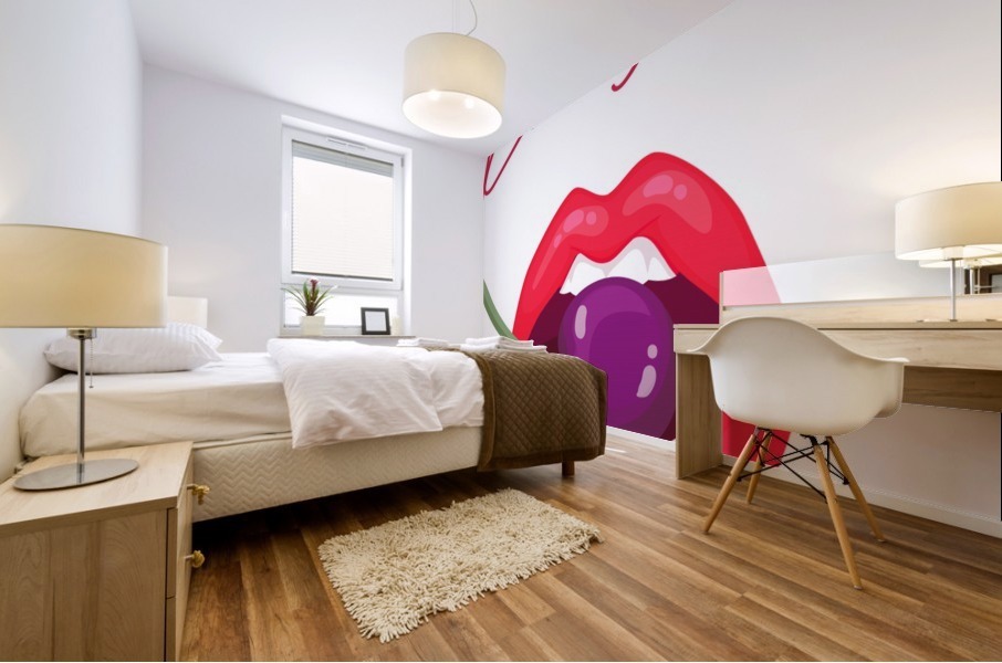 Kiss75A Mural print