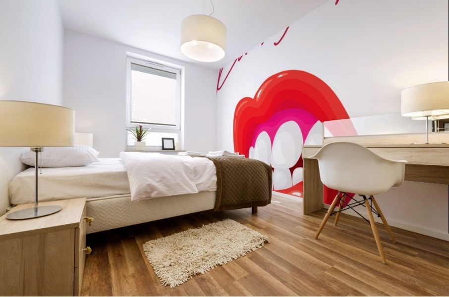 Kiss81A Mural print