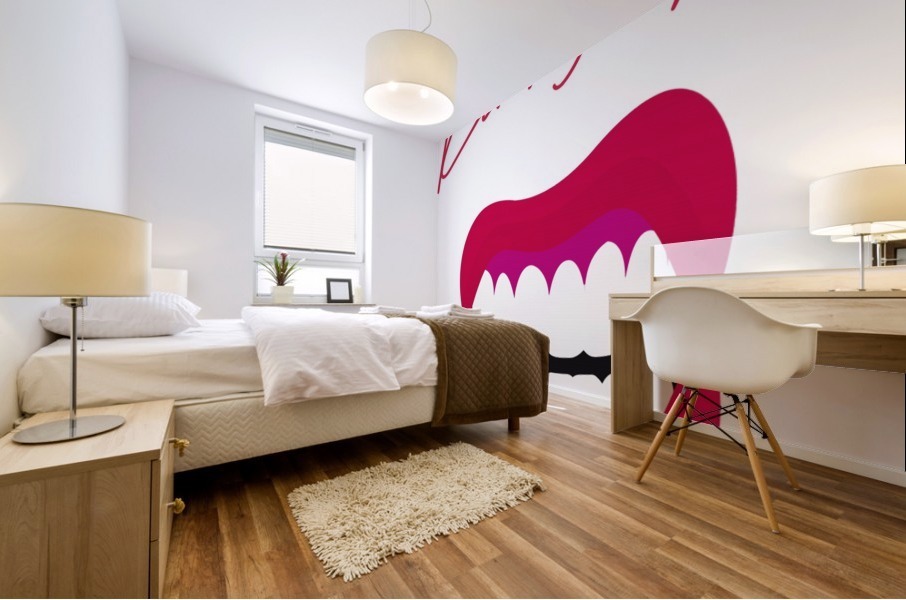 Kiss76A Mural print