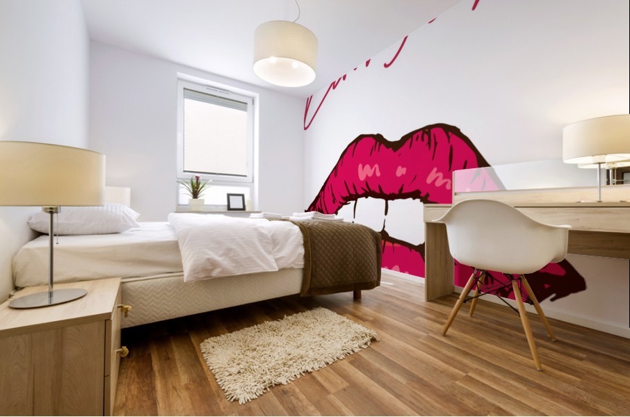 Kiss86A Mural print