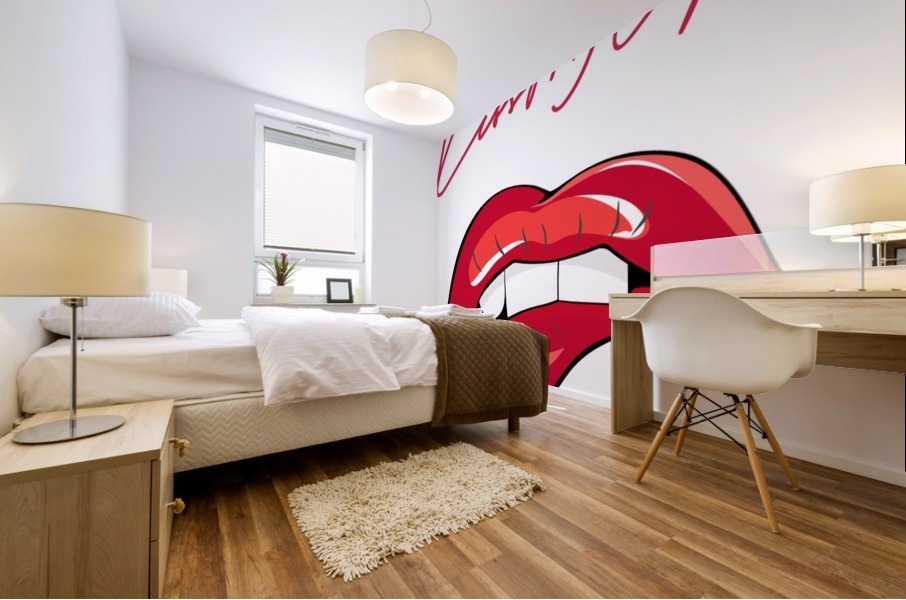 Kiss87A Mural print