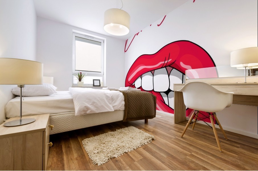 Kiss90A Mural print