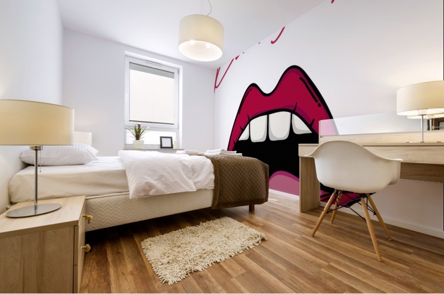 Kiss103A Mural print