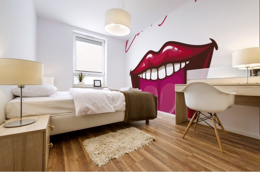 Kiss104A Mural print
