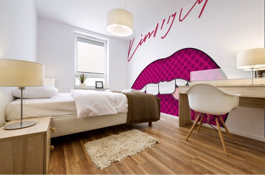 Kiss108A Mural print