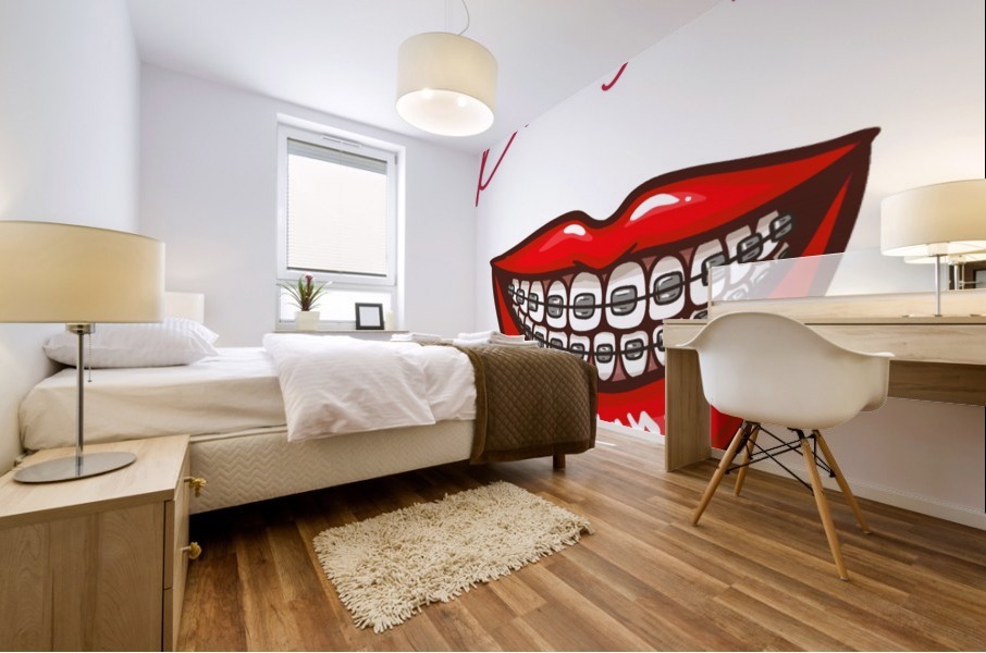 Kiss109A Mural print