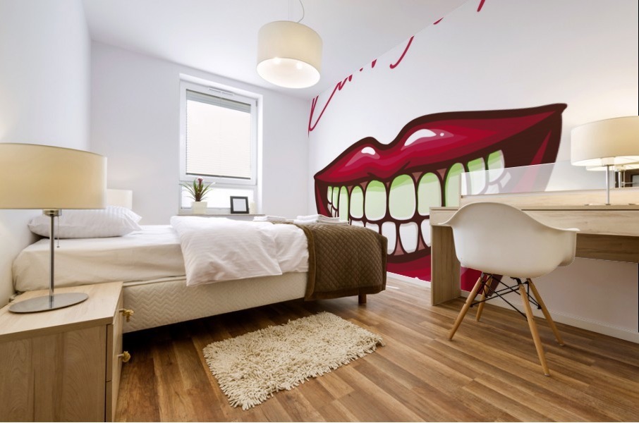 Kiss113A Mural print
