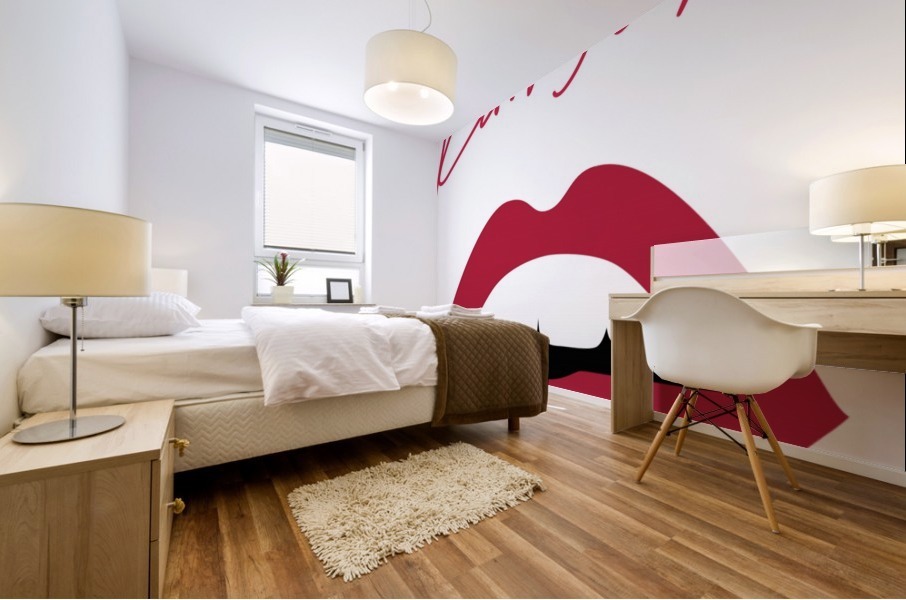 Kiss114A Mural print