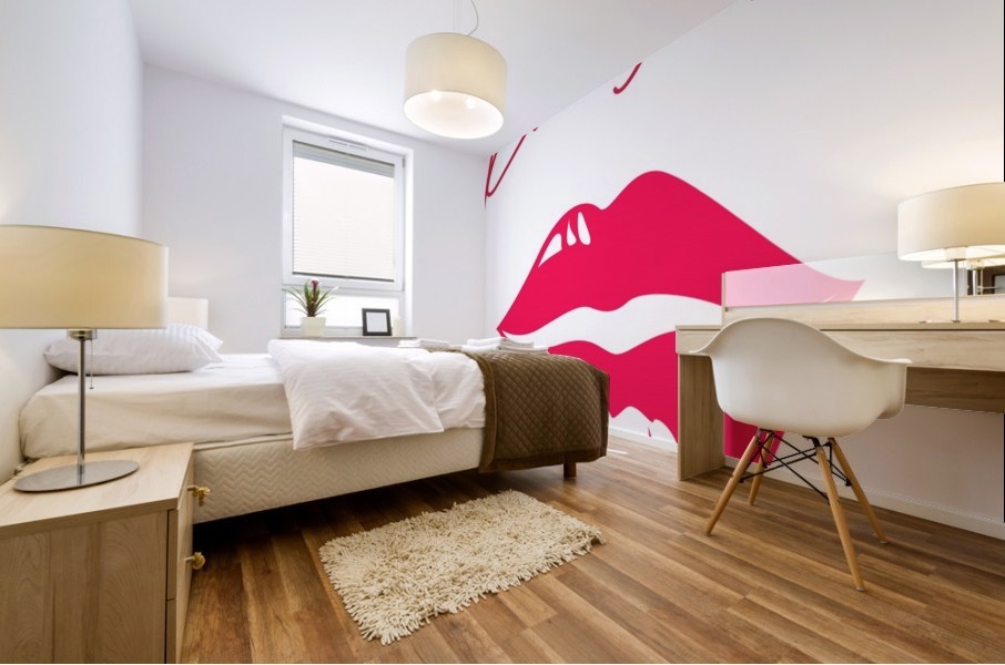 Kiss115A Mural print
