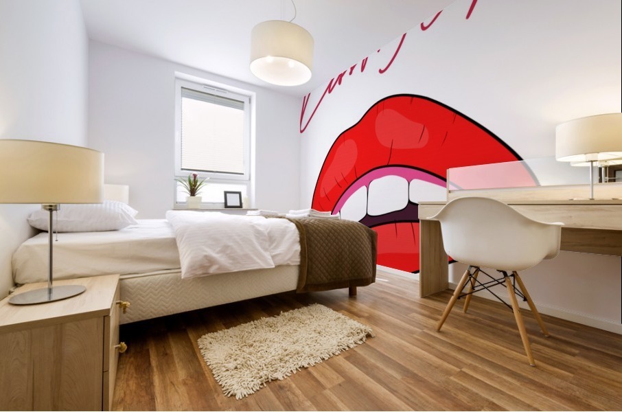 Kiss116A Mural print