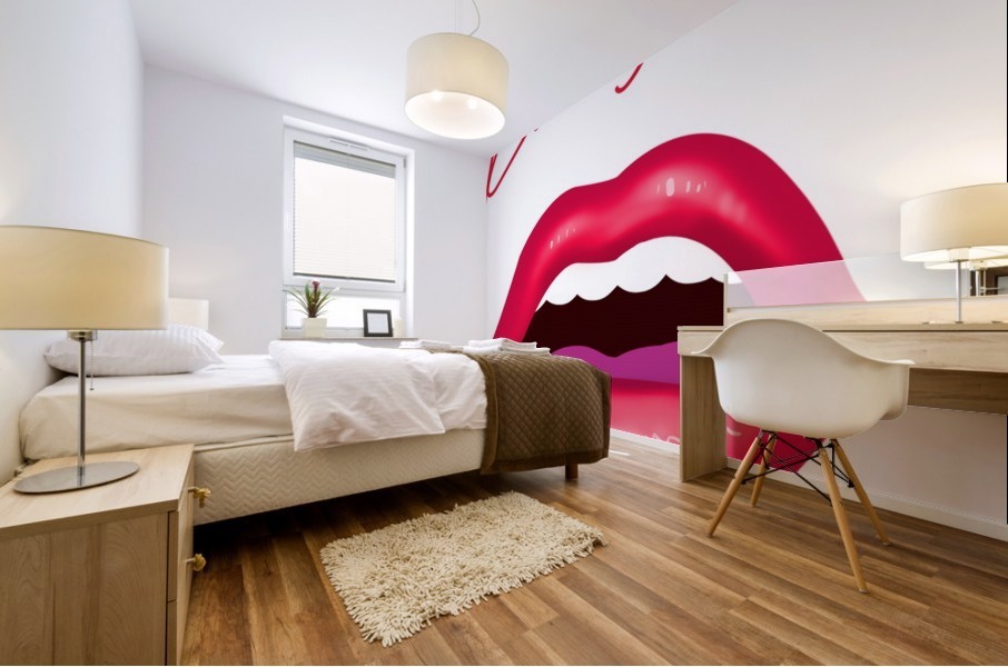 Kiss121A Mural print