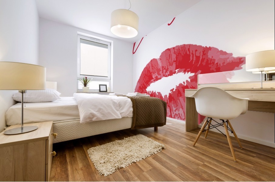 Kiss123A Mural print