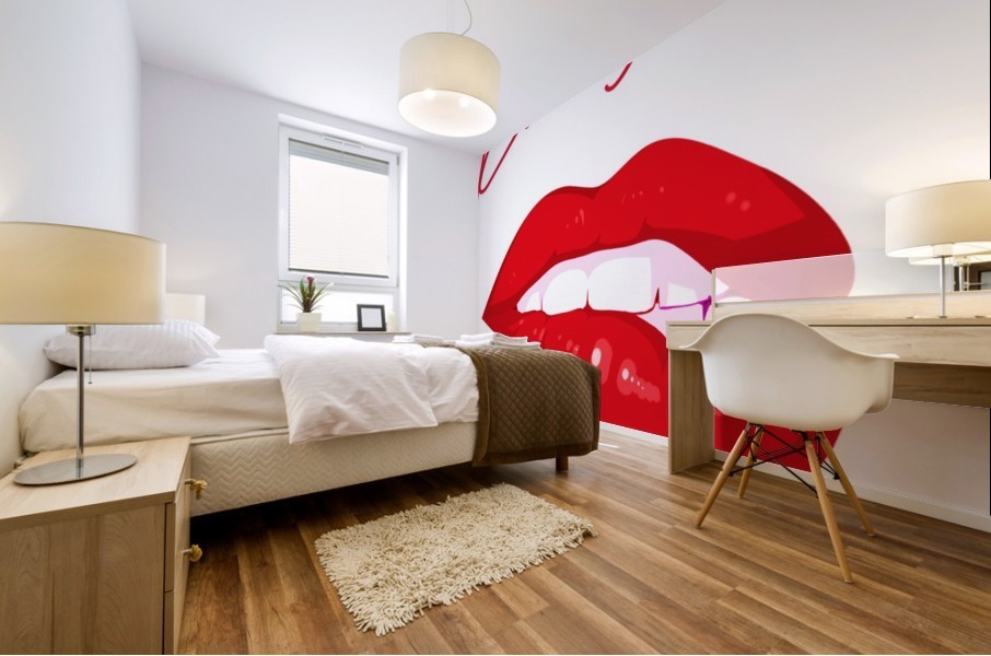 Kiss128A Mural print