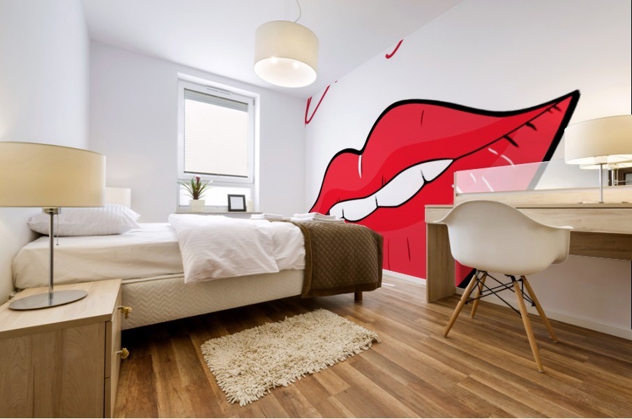 Kiss130A Mural print