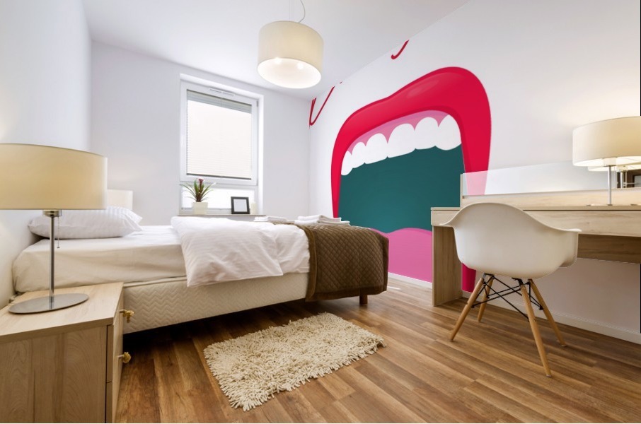 Kiss133A Mural print