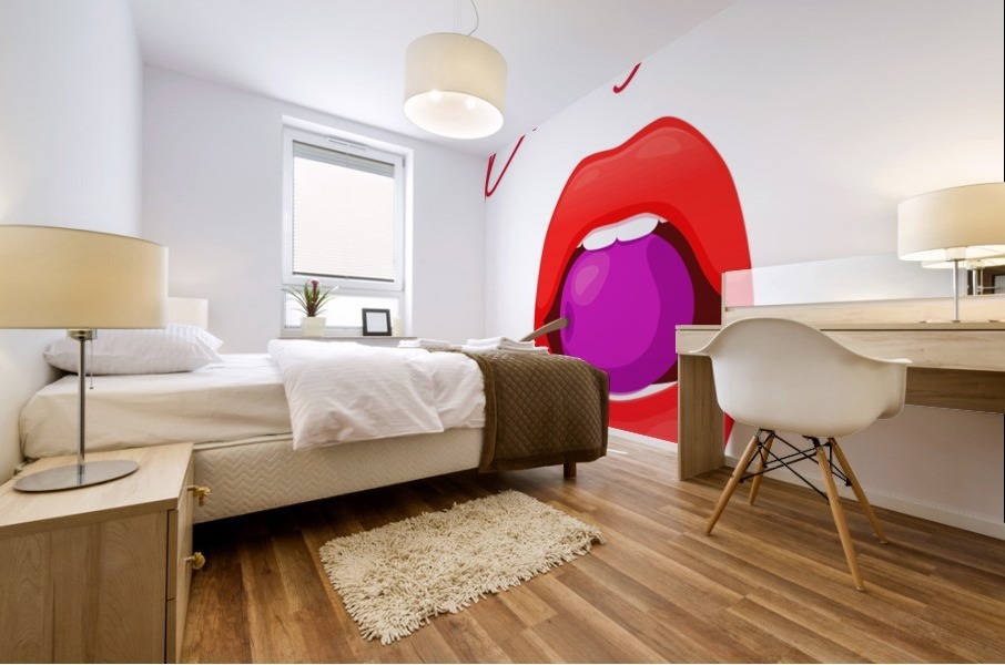 Kiss134A Mural print