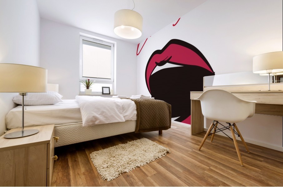 Kiss138A Mural print