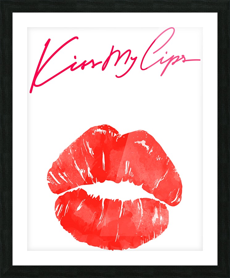 Kiss15A Picture Frame print