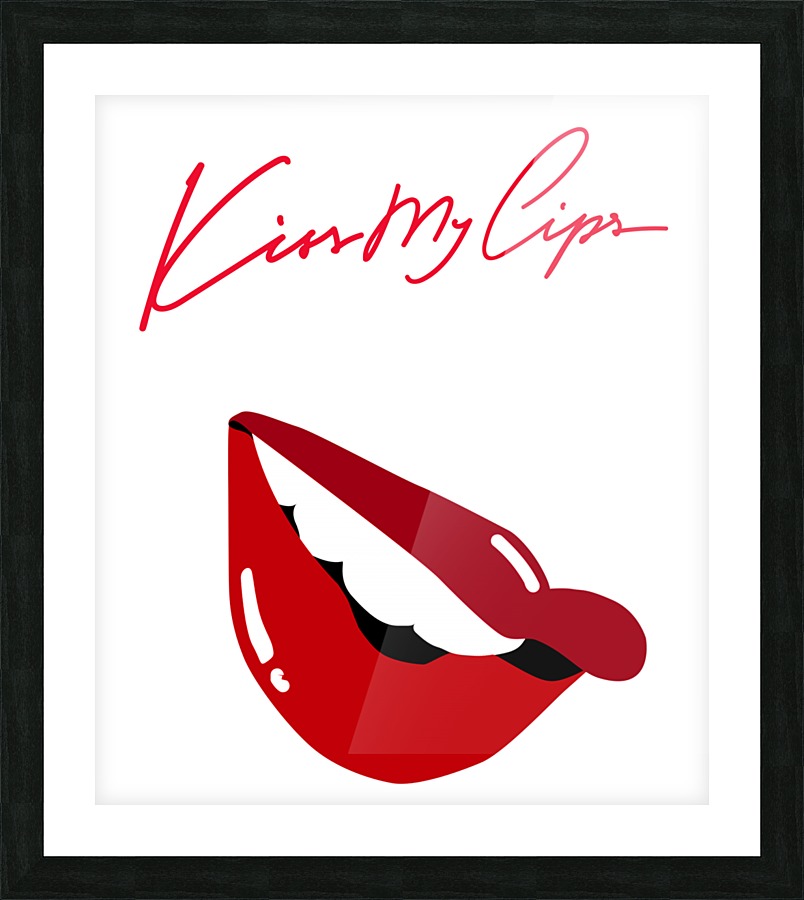 Kiss17A Picture Frame print