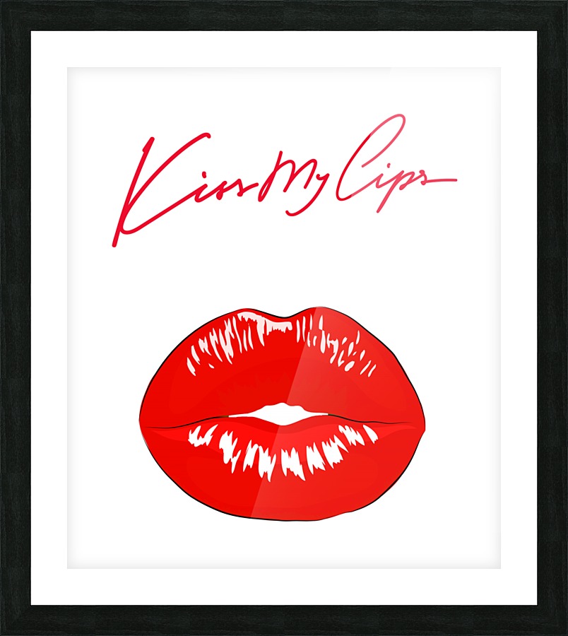 Kiss18A Picture Frame print