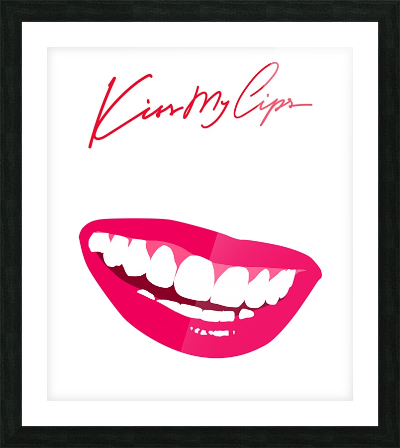 Kiss20A Picture Frame print