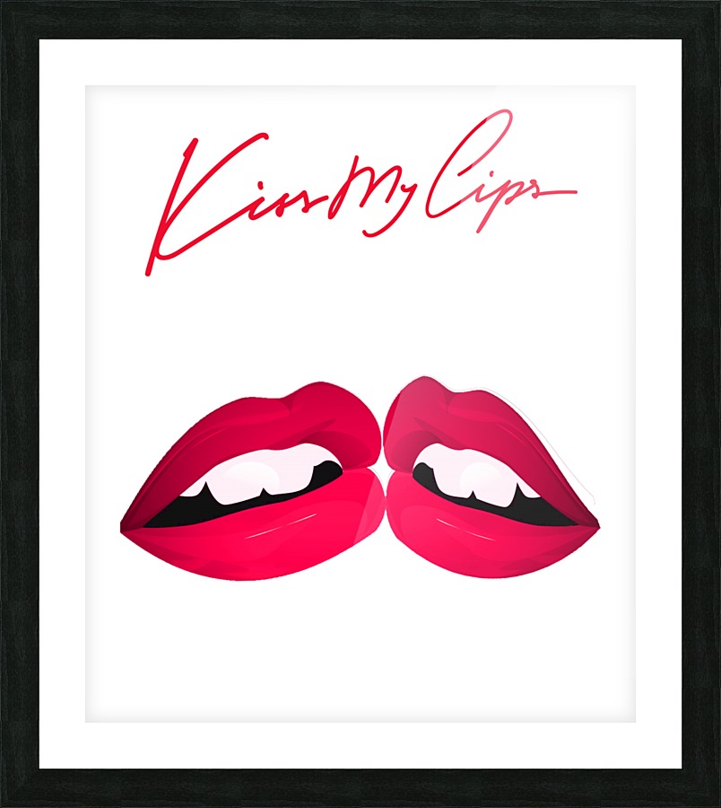 Kiss22A Picture Frame print