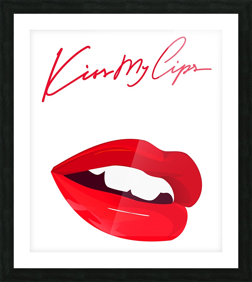 Kiss27A Picture Frame print