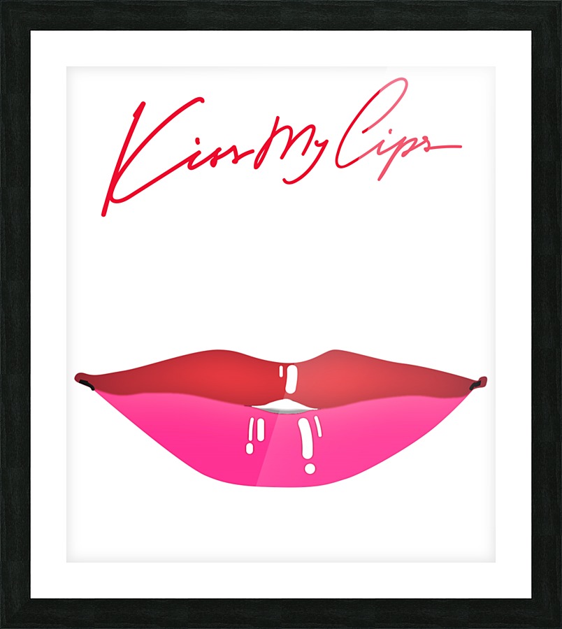 Kiss29A Picture Frame print