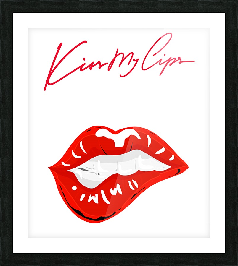Kiss35A Picture Frame print