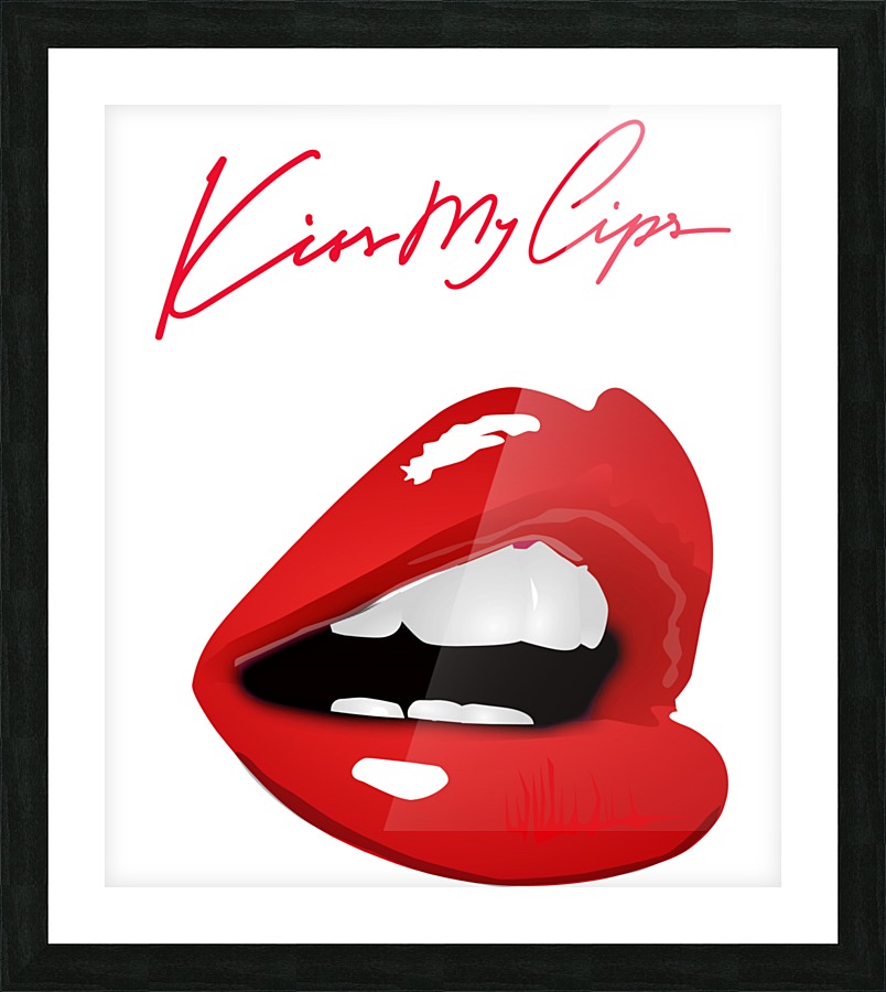 Kiss36A Picture Frame print