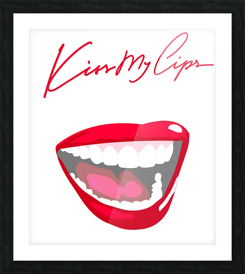 Kiss46A Picture Frame print