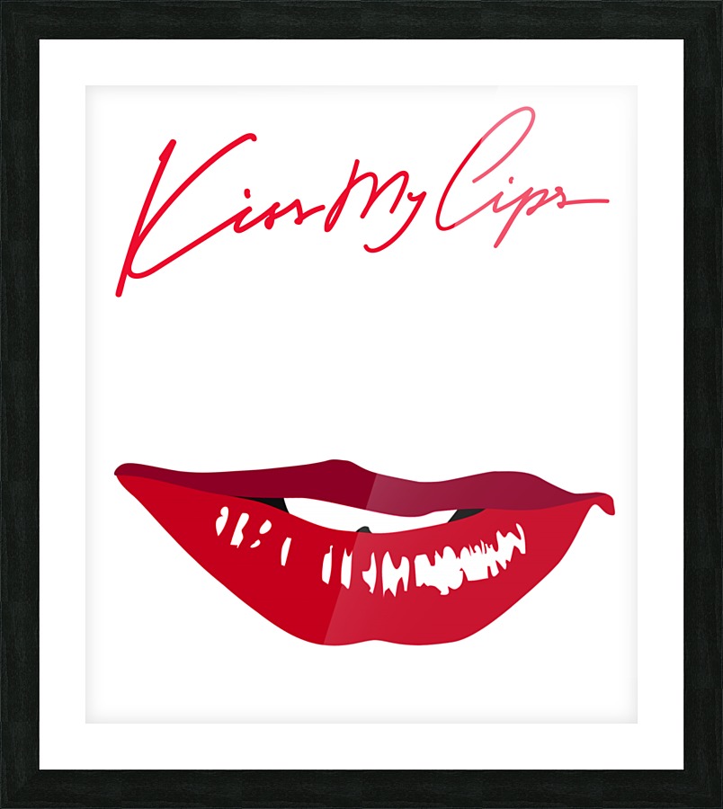 Kiss47A Picture Frame print
