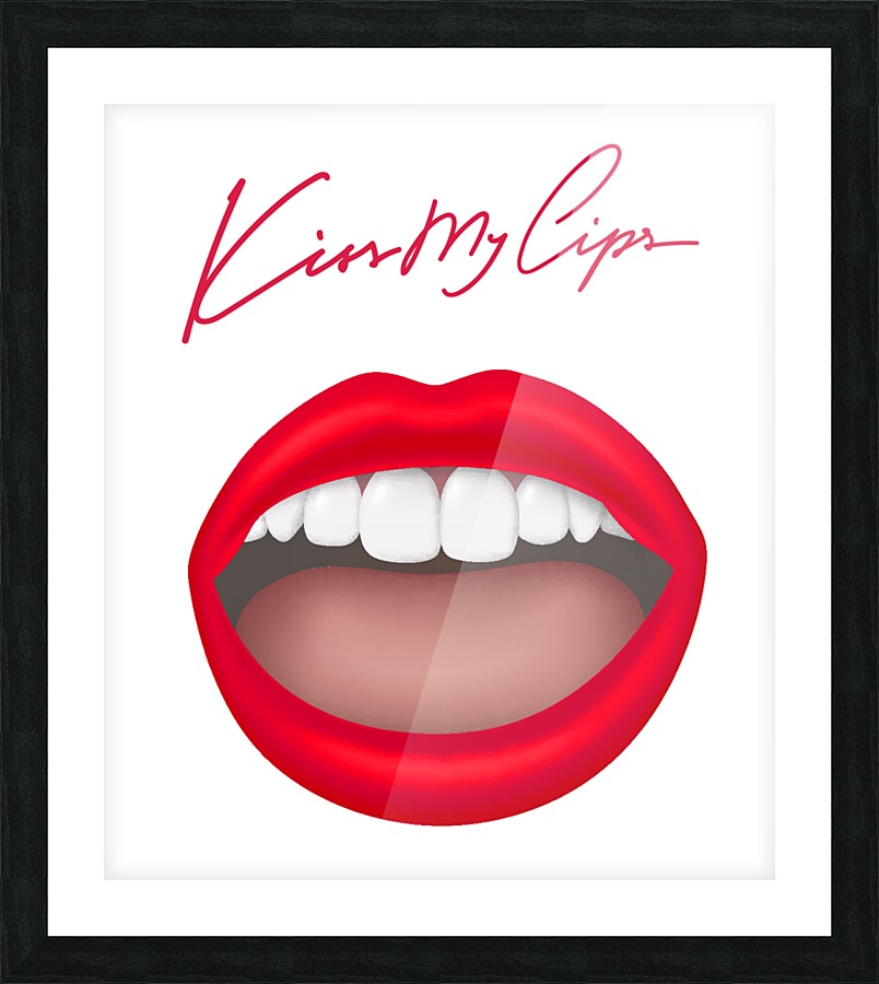 Kiss51A Picture Frame print