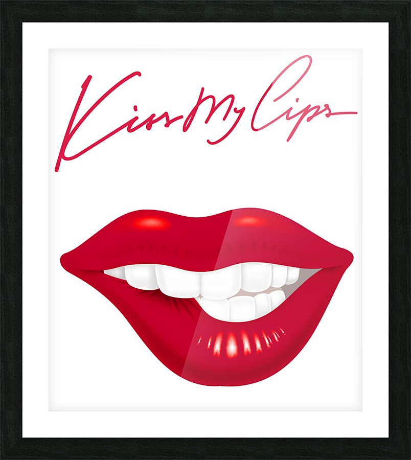 Kiss54A Picture Frame print