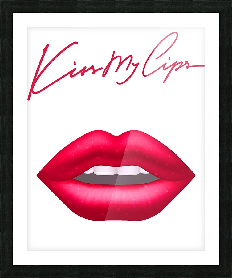 Kiss58A Picture Frame print