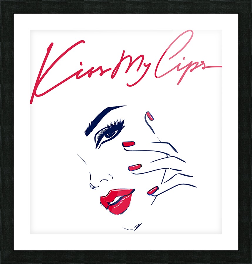 Kiss59A Picture Frame print