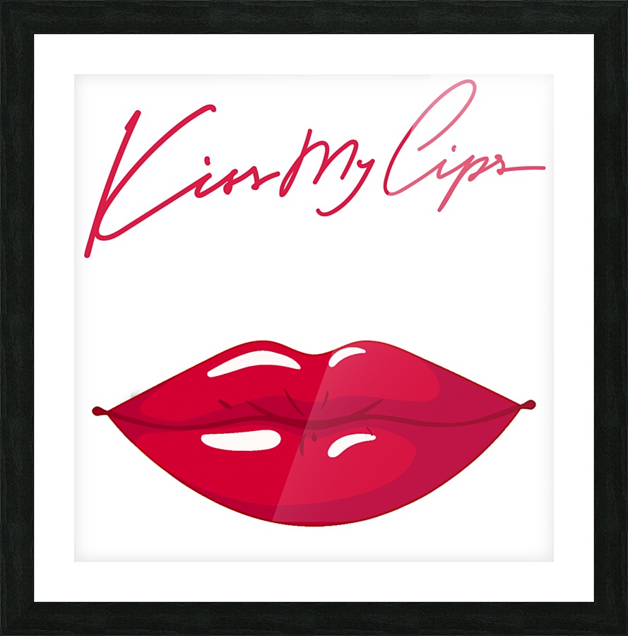 Kiss62A Picture Frame print