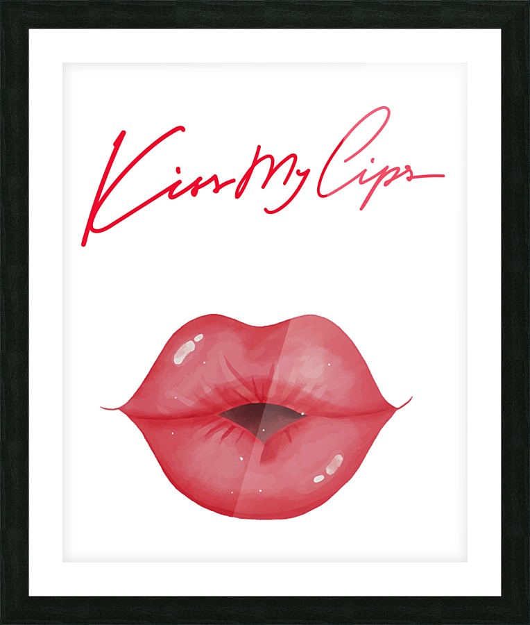 Kiss10A Picture Frame print