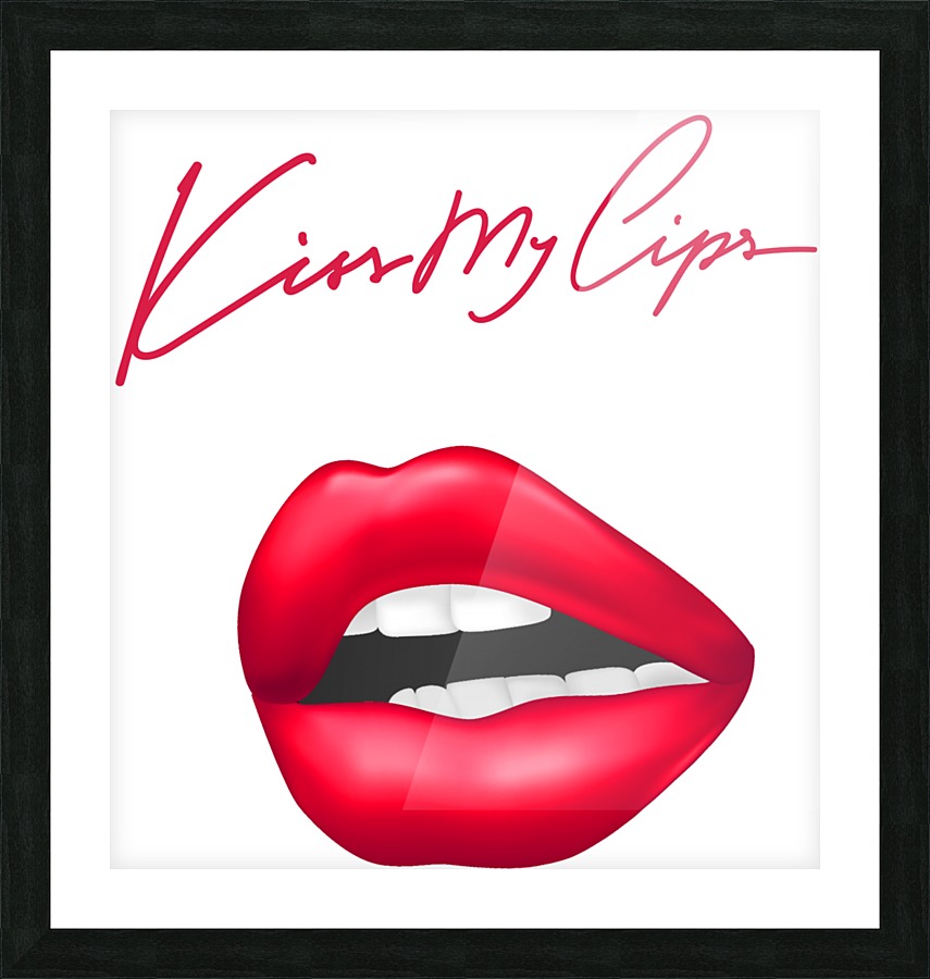Kiss66A Picture Frame print