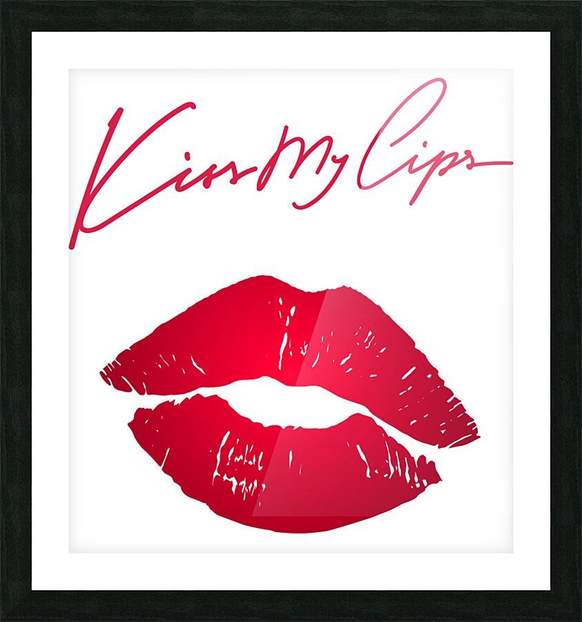 Kiss68A Picture Frame print