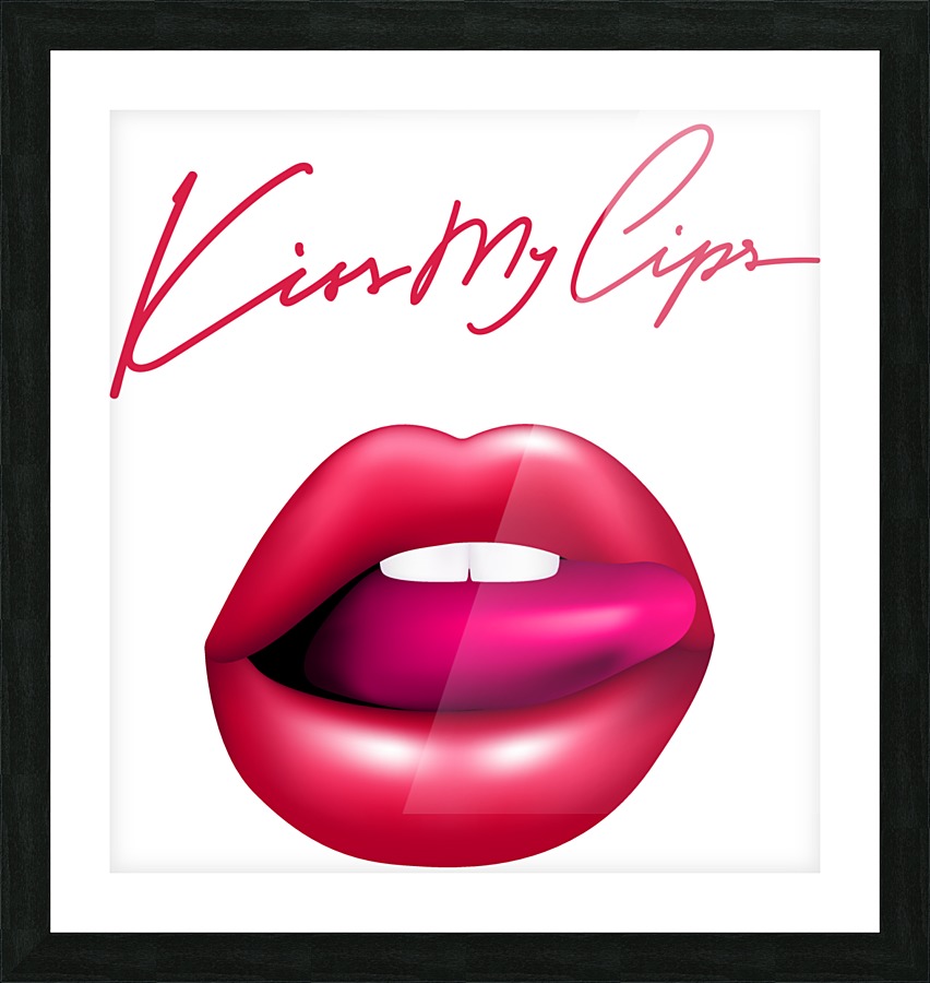 Kiss72A Picture Frame print