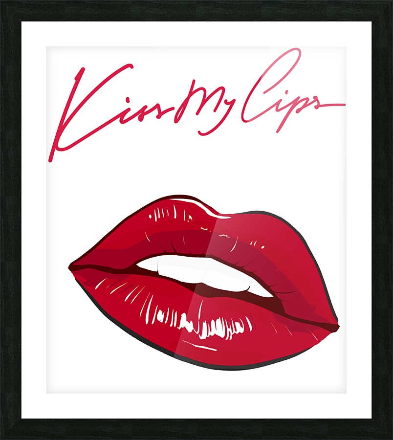 Kiss74A Picture Frame print