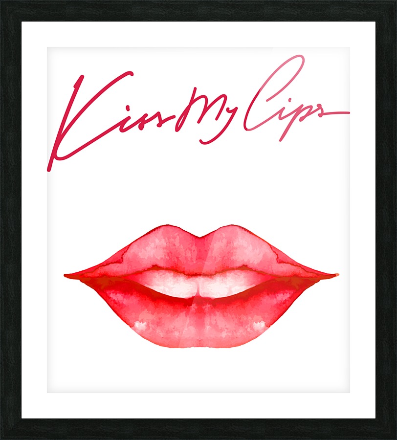 Kiss77A Picture Frame print
