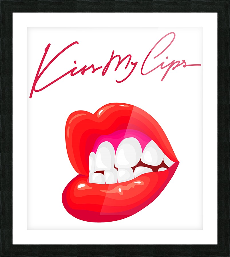Kiss81A Picture Frame print