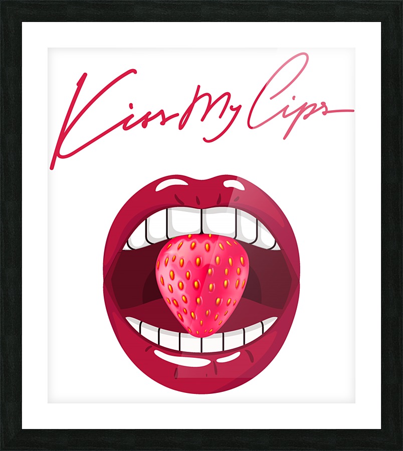 Kiss85A Picture Frame print