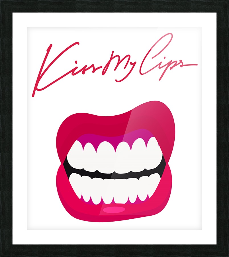 Kiss76A Picture Frame print