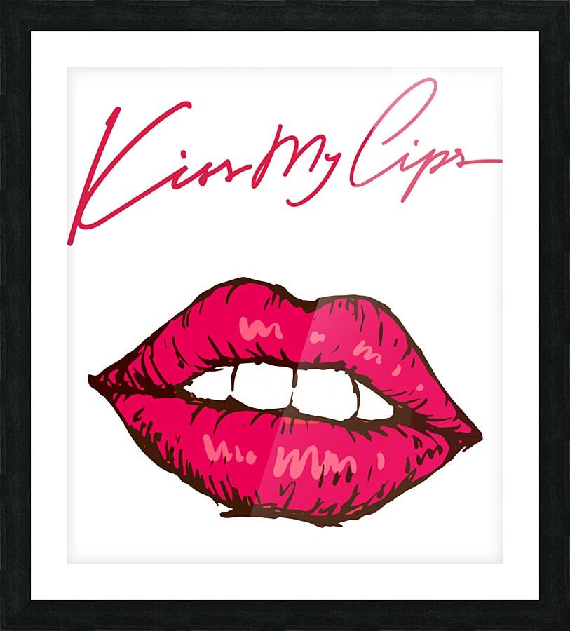 Kiss86A Picture Frame print